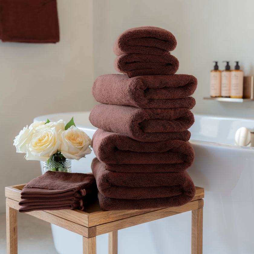 Handtuchset Spa Komplett (10-tlg.) | Chestnut