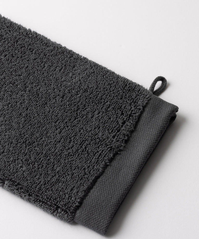Waschhandschuh Anthrazit 16x21 cm | 4 Stück