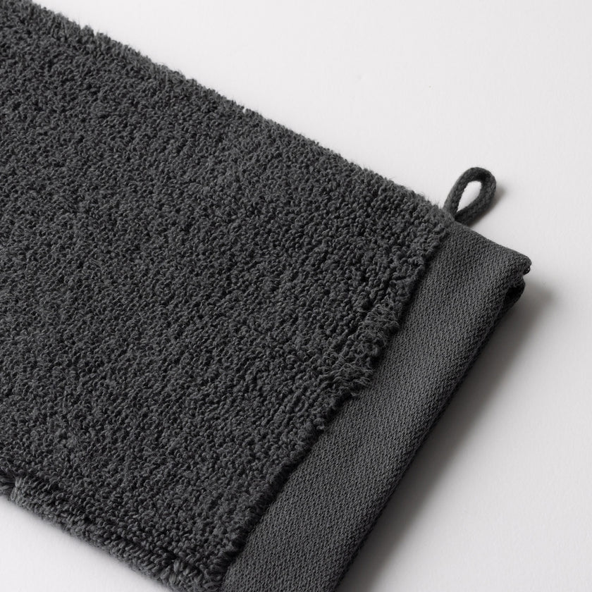 Waschhandschuh Anthrazit 16x21 cm | 4 Stück