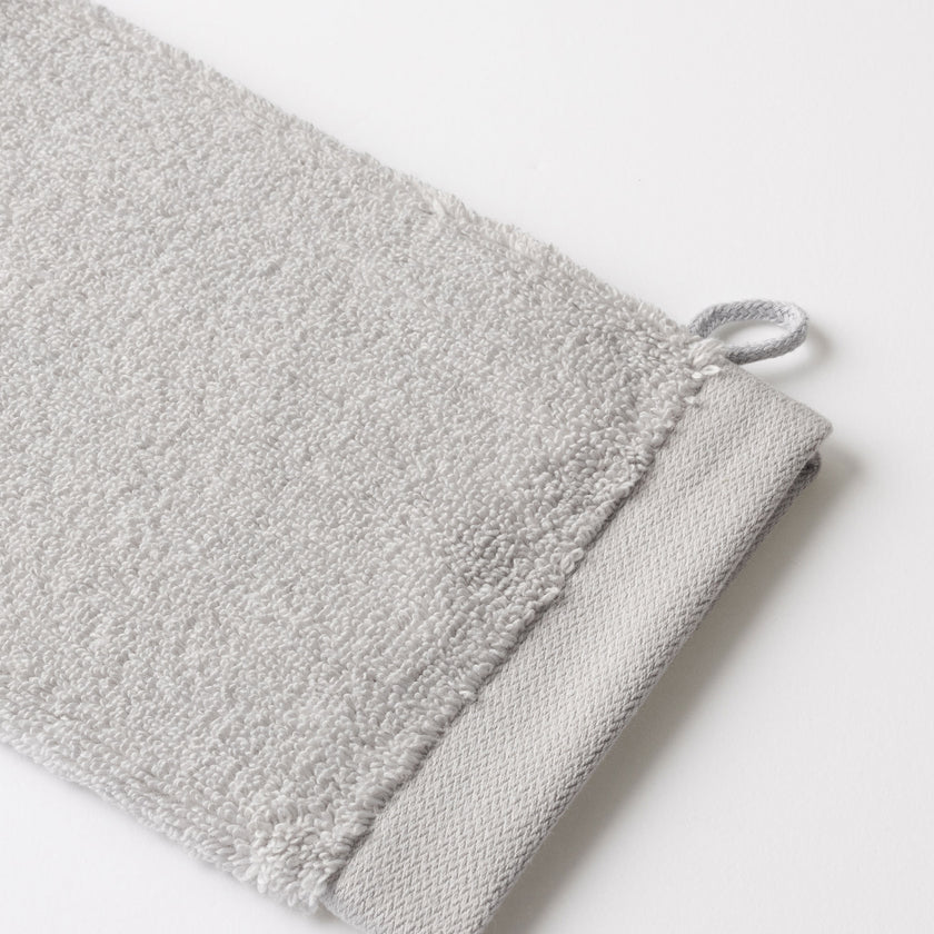 Waschhandschuh Silbergrau 16x21 cm | 4 Stück