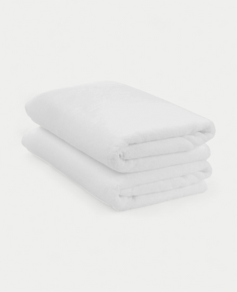 2x Handtuch Zero-Twist Baumwolle 70x140 cm | Weiß 2x Handtuch Zero-Twist Baumwolle 70x140 cm | Weiß