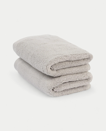 Gästehandtuch Zero-Twist-Baumwolle 40x60 cm (2 Stk.) | Silbergrau Gästehandtuch Zero-Twist-Baumwolle 40x60 cm (2 Stk.) | Silbergrau