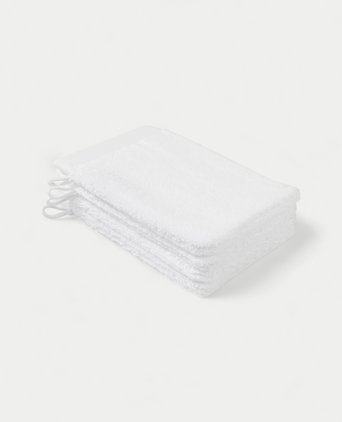 Waschhandschuh Weiß 16x21 cm | 4 Stück Waschhandschuh Weiß 16x21 cm | 4 Stück