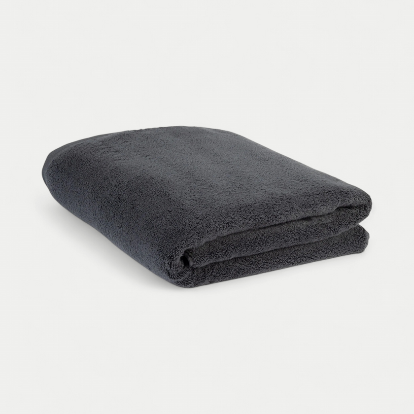 Handtuch Zero-Twist Baumwolle 100x150 cm | Anthrazit