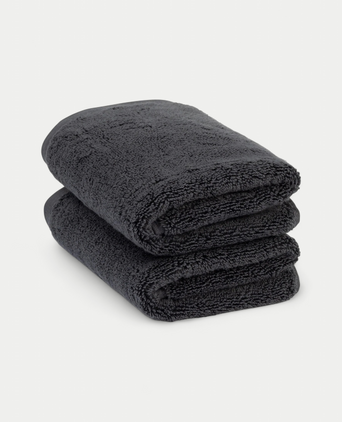 Gästehandtuch Zero-Twist-Baumwolle 40x60 cm (2 Stk.) | Anthrazit Gästehandtuch Zero-Twist-Baumwolle 40x60 cm (2 Stk.) | Anthrazit