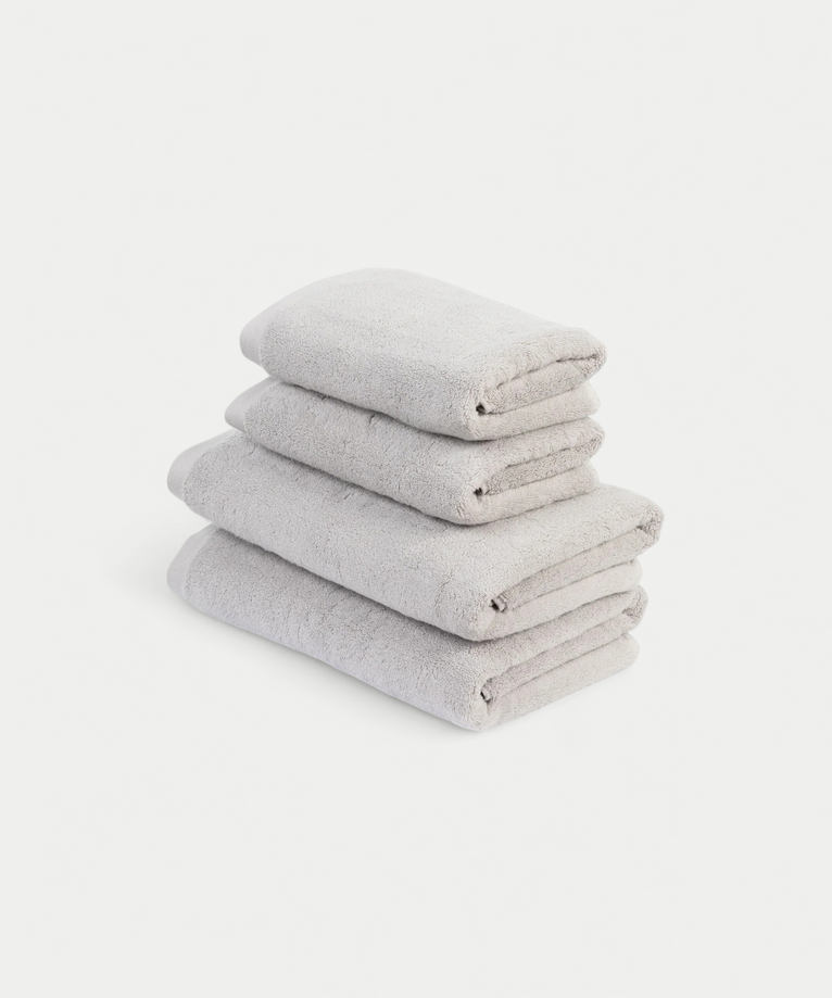 Handtuchset Essential (4-tlg.) | Silbergrau