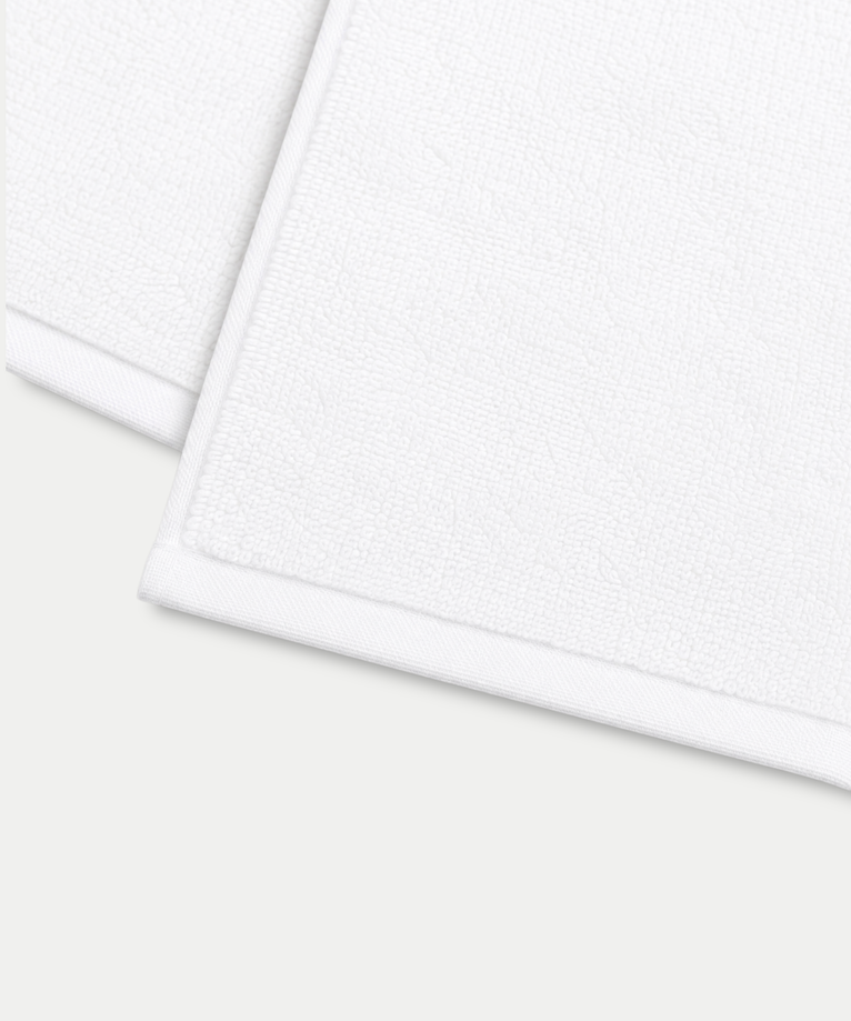 Gästehandtuch Zero-Twist Baumwolle 30x30 cm (4 Stk.) | Weiß