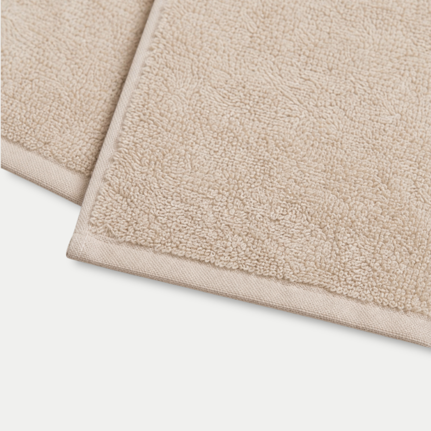 Gästehandtuch Zero-Twist-Baumwolle 30x30 cm (4 Stk.) | Latte