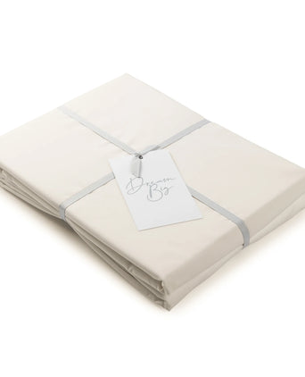Bettbezug ägyptische Baumwolle Perkal 400TC | Chalk White | Outlet