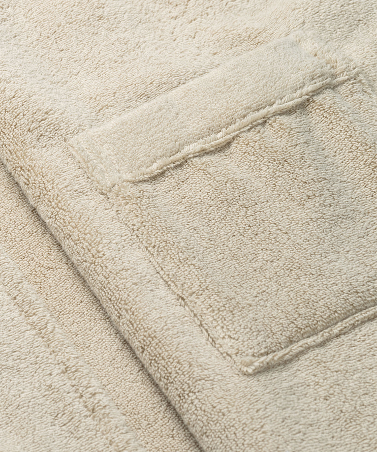 Bademantel Zero-Twist-Baumwolle mit Bestickung | Pebble Beach