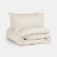 Bettbezug-Set ägyptische Baumwolle Perkal 400TC | Chalk White