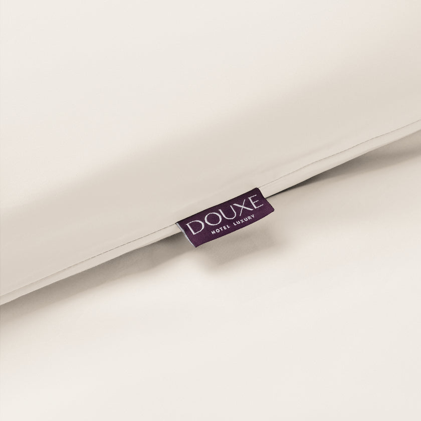 Kinderbettbezug ägyptische Baumwolle Perkal 400TC Chalk White - Petit Hôtel