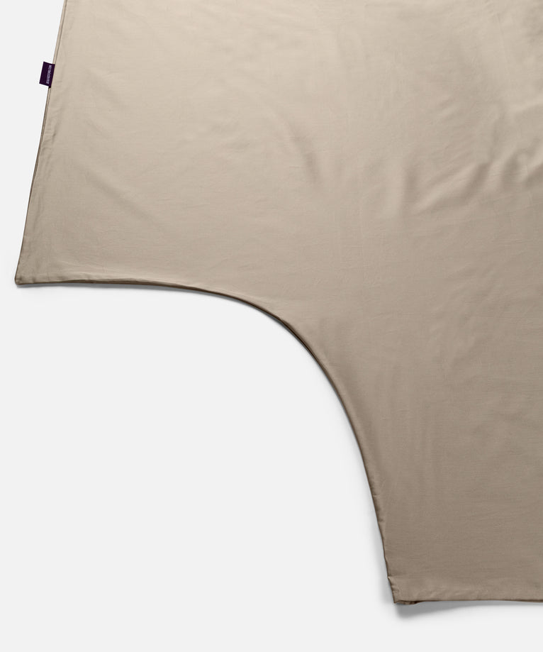 Bettbezug-Set ägyptische Baumwolle Satin 400TC | Champagner