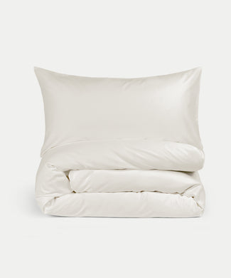 Bettbezug-Set ägyptische Baumwolle Satin 400TC | Cream