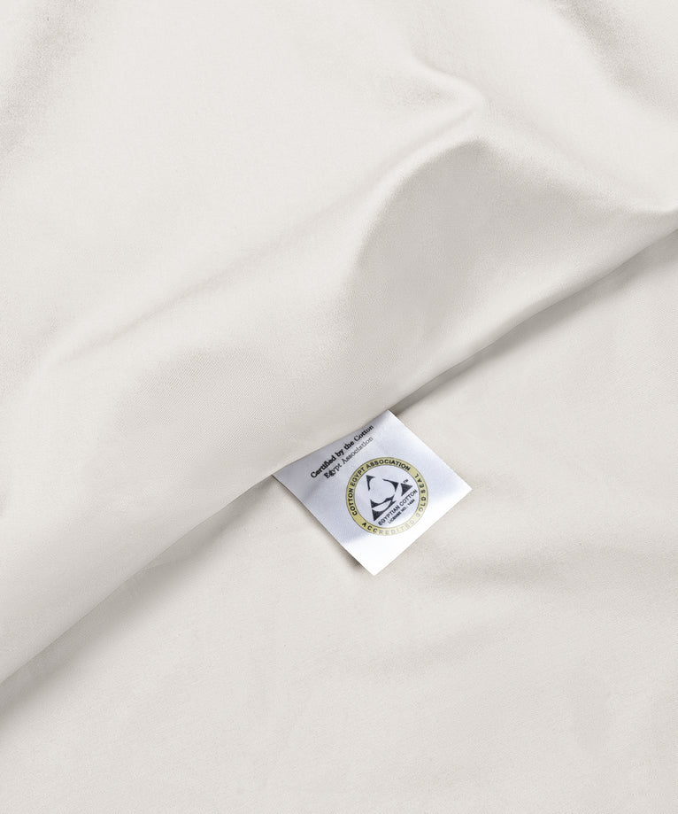 Bettbezug-Set & Spannbettlaken ägyptische Baumwolle Satin | Cream