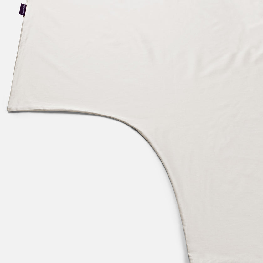 Bettbezug-Set & Spannbettlaken ägyptische Baumwolle Satin | Cream