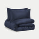 Bettbezug-Set ägyptische Baumwolle Satin 400TC | Harbour Blue