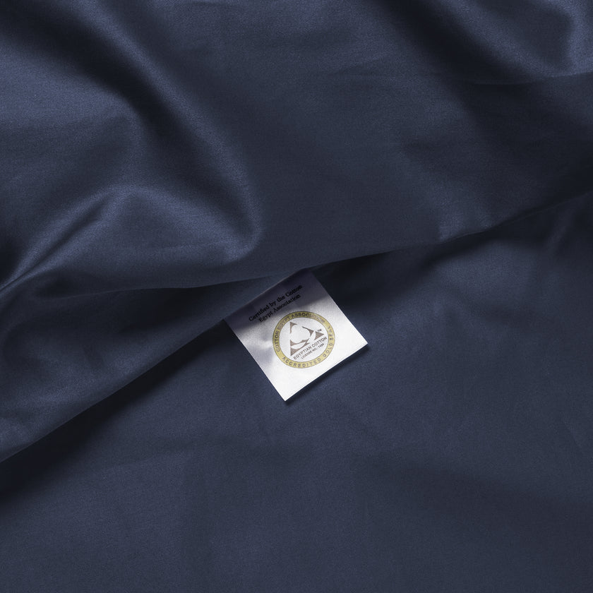 Kissenbezug ägyptische Baumwolle 400TC Satin | Harbour Blue