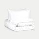 Okura Bettbezug-Set ägyptische Baumwolle 600TC Satin | Weiß
