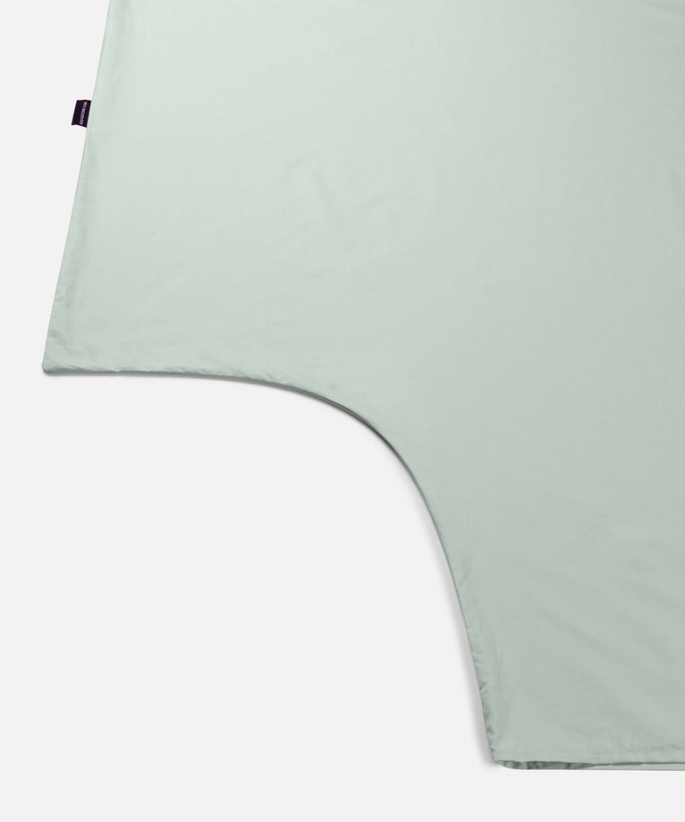 Kinderbettbezug ägyptische Baumwolle Perkal 400TC Pastel Green - Petit Hôtel