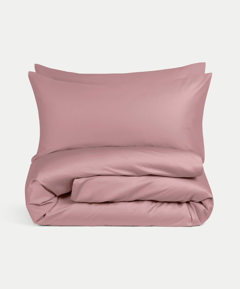 Bettbezug-Set & Spannbettlaken ägyptische Baumwolle Satin | blush pink
