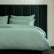 Bettbezug-Set ägyptische Baumwolle Satin 400TC | Sage Green
