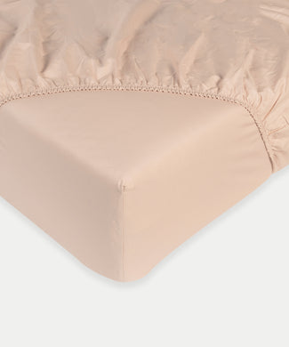Spannbettlaken ägyptische Baumwolle Perkal 400TC | Blush Pink