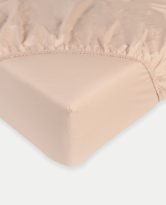 Spannbettlaken ägyptische Baumwolle Perkal 400TC | Blush Pink