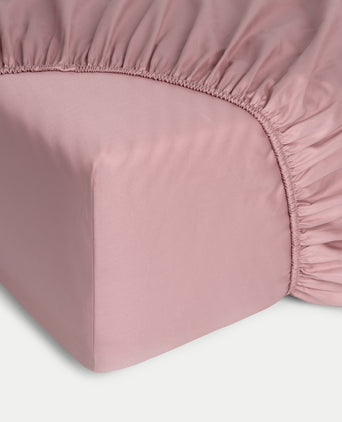 Spannbettlaken ägyptische Baumwolle Satin 400TC | Blush Pink