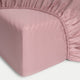 Kinder-Spannbettlaken ägyptische Baumwolle 400TC Satin blush pink - Petit Hôtel