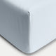 Spannbettlaken ägyptische Baumwolle Perkal 400TC | Pastel Blue