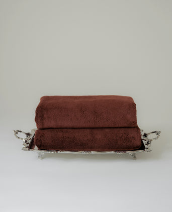 Handtuchset Zero-Twist Baumwolle 70x140 cm (2 Stk.) | Chestnut