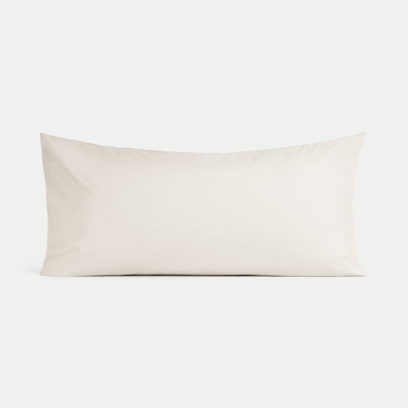 Kinder-Kissenbezug ägyptische Baumwolle 400TC Perkal Chalk White - Petit Hôtel