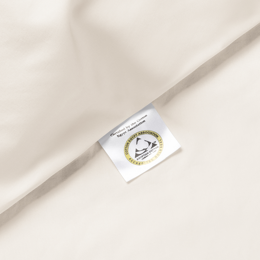 Kinder-Kissenbezug ägyptische Baumwolle 400TC Perkal Chalk White - Petit Hôtel