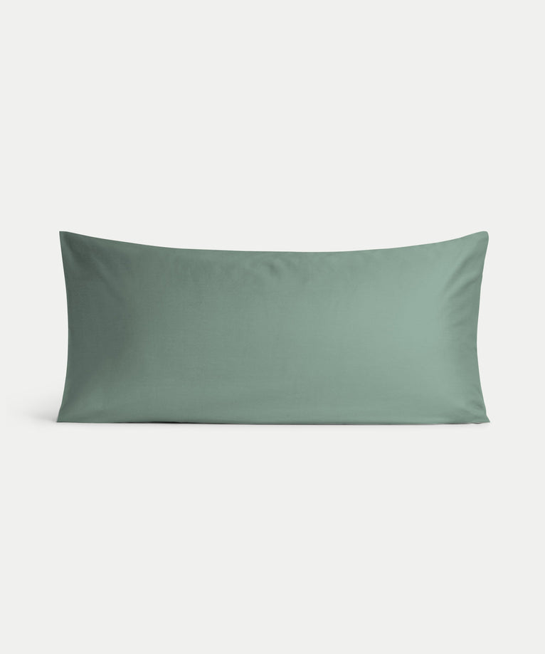 Kinderkissenbezug ägyptische Baumwolle 400TC Satin Salbeigrün - Petit Hôtel