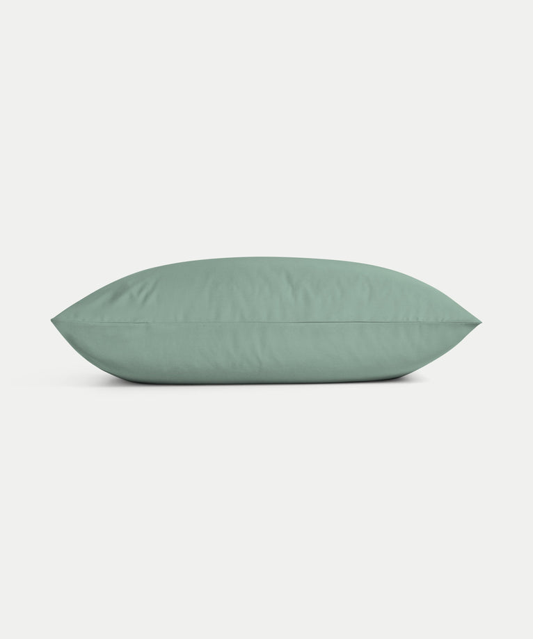 Kinderkissenbezug ägyptische Baumwolle 400TC Satin Salbeigrün - Petit Hôtel