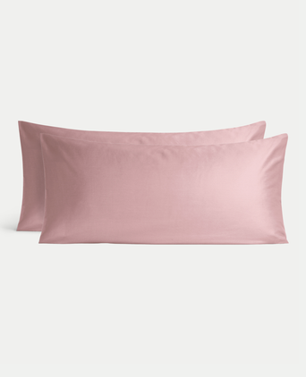 2er-Set Kissenbezüge ägyptische Baumwolle 400TC Satin | blush pink