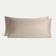 Set von 2 Kissenbezügen ägyptische Baumwolle 400TC Satin | Champagner