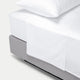 Bettlaken ägyptische Baumwolle Satin 400TC | Weiß