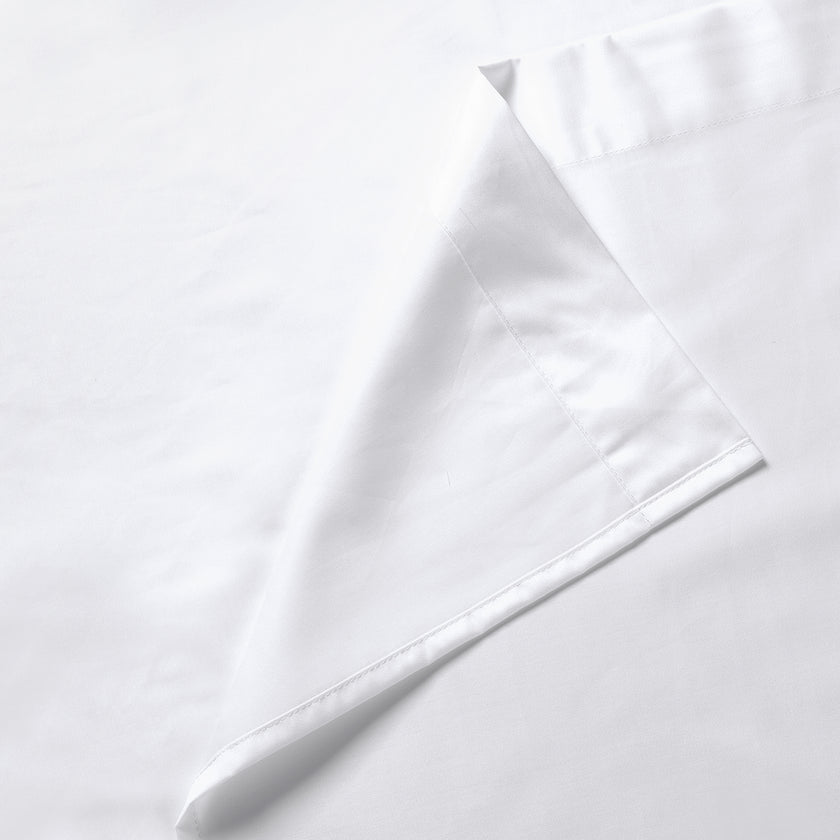 Bettlaken ägyptische Baumwolle Satin 400TC | Weiß