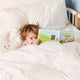 Kinder-Kissenbezug ägyptische Baumwolle 400TC Perkal Chalk White - Petit Hôtel