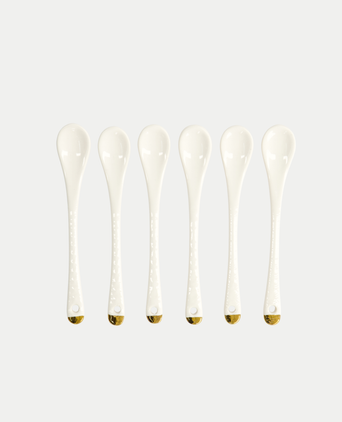 6-teiliges Tokyo Design Teelöffel-Set - Golden Rim