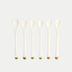 6-teiliges Tokyo Design Teelöffel-Set - Golden Rim