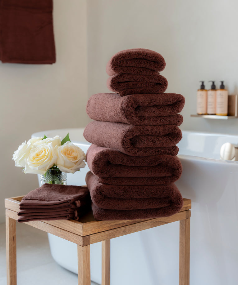 Handtuchset Spa Komplett (10-tlg.) | Chestnut