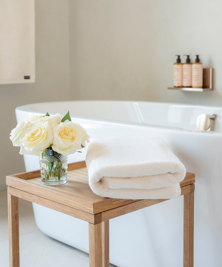 Zero-Twist-Handtuch aus Baumwolle 70x140 cm | Cream