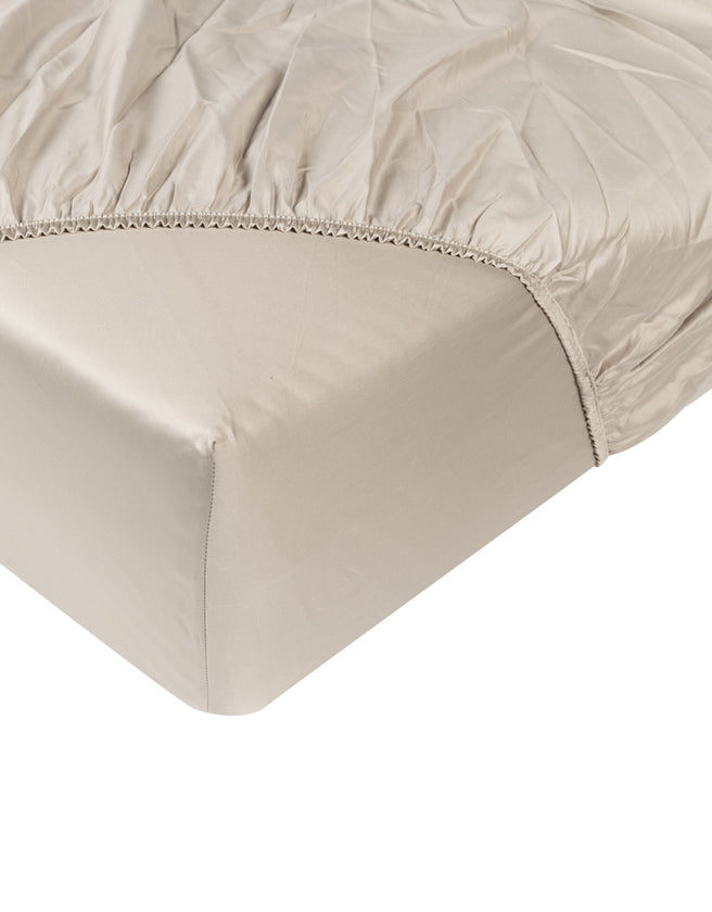 Bettbezug-Set & Spannbettlaken ägyptische Baumwolle Satin | Champagner