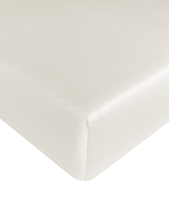 Spannbettlaken ägyptische Baumwolle Satin 400TC | Cream