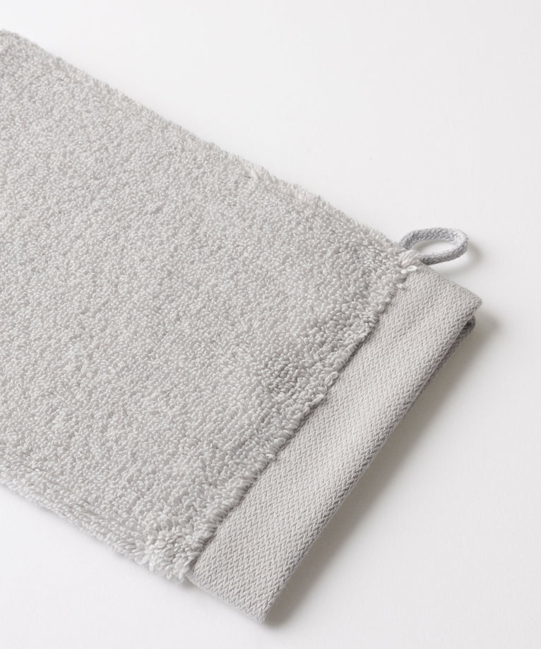 Waschhandschuh Silbergrau 16x21 cm | 4 Stück