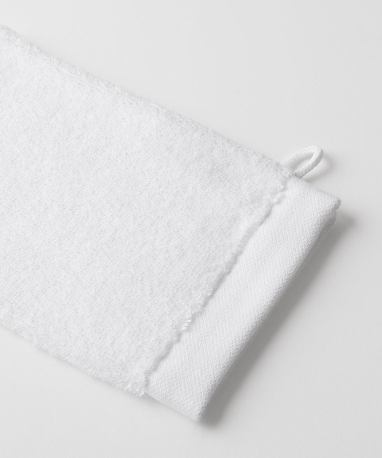Waschhandschuh Weiß 16x21 cm | 4 Stück