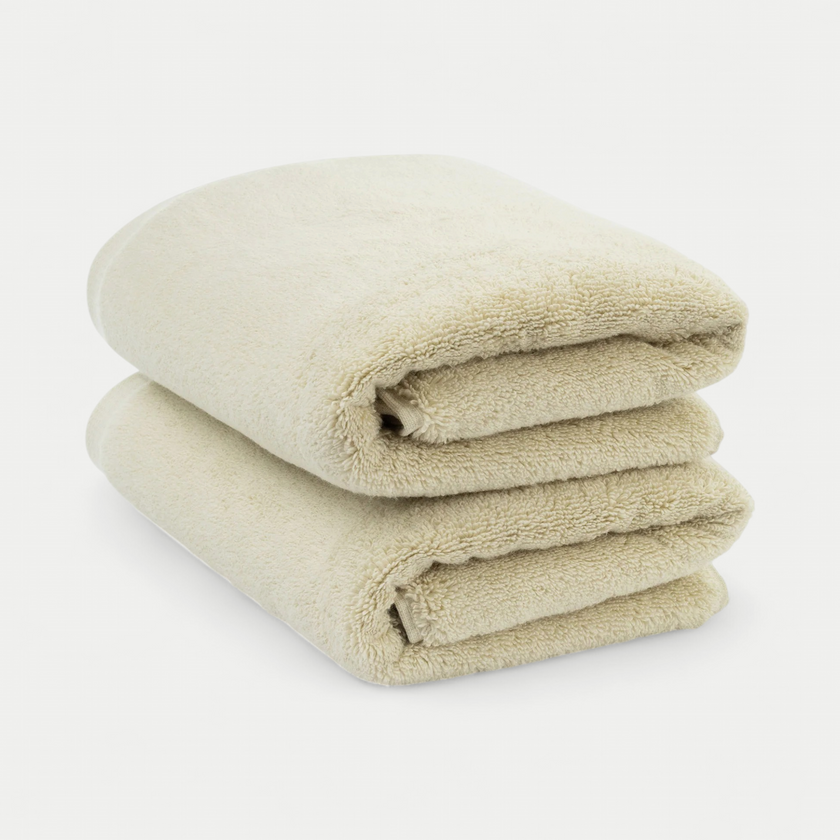 Handtuch Zero-Twist Baumwolle 50x100 cm (2 Stk.) | Pebble Beach